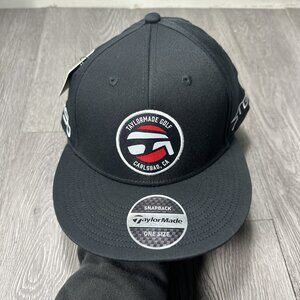 NWT TaylorMade 22 Irons Week Launch Hat Black Tour Golf Cap Stealth P-790 Logo